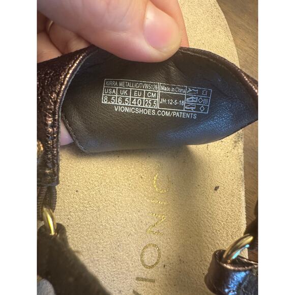 Women's vionic kirra sandal metallic bronze size 8.5 - Picture 5 of 5